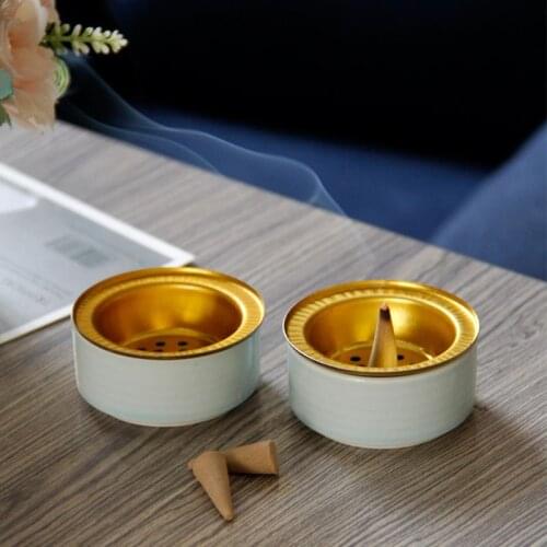 Essential Oil Lamp Burner European Style Arabian Crystal Incense Burner Holder Bakhoor Metal Eid Traditional Mabkhara Home Decor