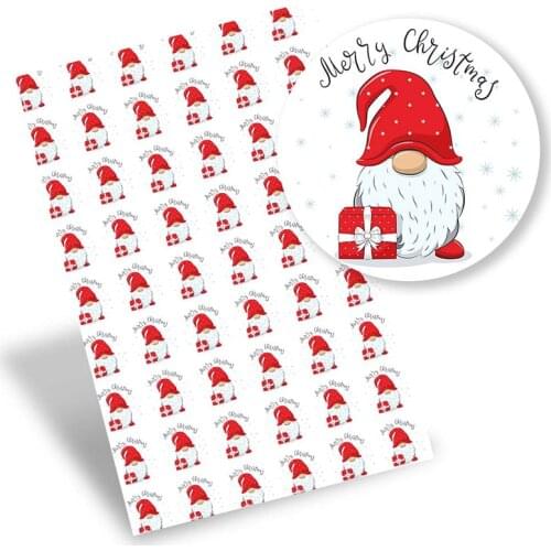Faux Leather Sheets Christmas Theme Synthetic Leather Printed Vinyl Fabric DIY Handbag Bow Making Supplies 22*30cm 0.8mm IBOWS