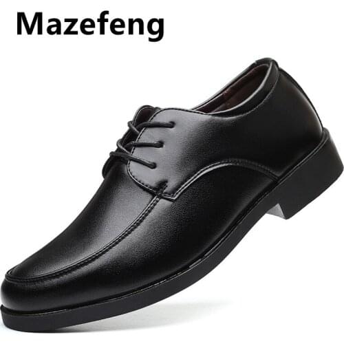 2021 New Men Shoes Leather Cowhide Leather Shoes Men Comfortable Low-top British Casual Single Shoes Leather Shoes Formal Shoes