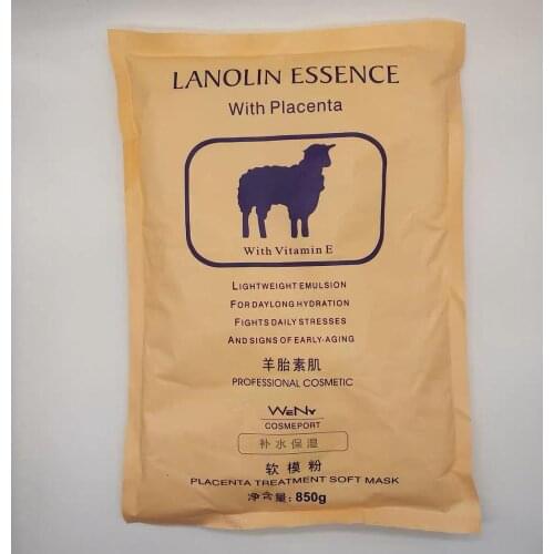 825g Lanolin Essence Powder Soft Mask With Placenta Beauty Salon Equipment Peel Off Masks Firming Lifting Face Products
