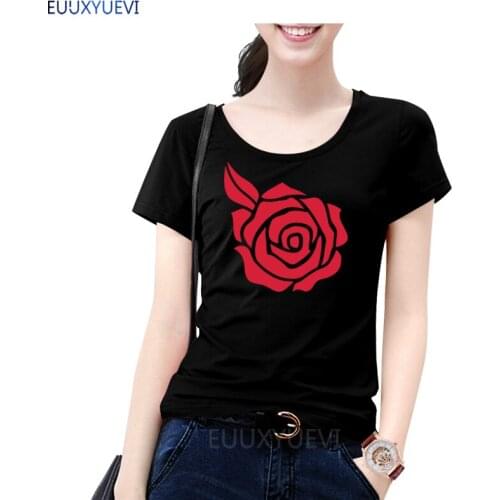 2021 NEW rose flower Print Women tshirt Cotton Casual Funny t shirt For Lady Top Tee Hipster Tumblr T-shirts EUU93224