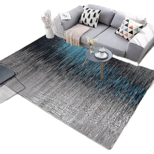 New Printed Gradient Living Room Carpet Modern Nordic Style Sofa Floor Mat Rugs For Bedroom Blue Red Decoration Home Room Carpet