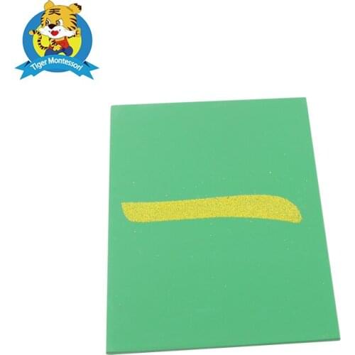 Wholesale professional montessori material wooden educational toy Sandpaper Radical with Box L017