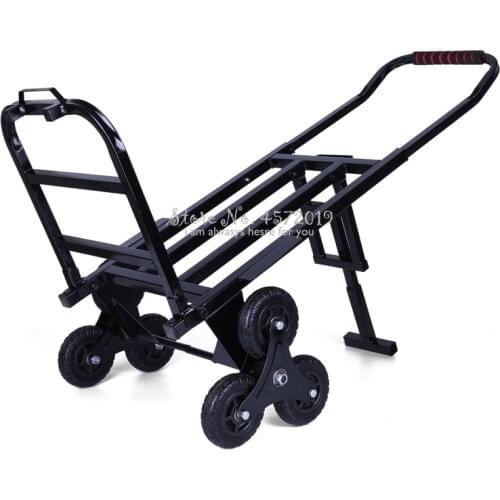 Climbing the stairs artifact car up and down the floor six-wheeled truck folding bike luggage trailer cart hand truck