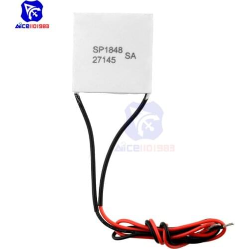 TEC1-27145 SP1848 40x40mm Semiconductor Thermoelectric Heatsink Cooler Peltier Plate Module for Power Generation