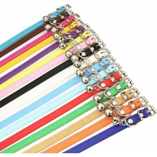 PU Leather Small Dog Collar Hot Metal Buckle Puppy Cat Collars Necklace Neck Strap Pet Supplies Adjustable Buckles Dog Collar