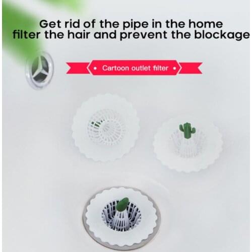 5pcs Various Patterns Bathroom Sink Drain Strainer White And Green Bathtub Hair Catcher Stopper Sink Accessories Kitchen Tools
