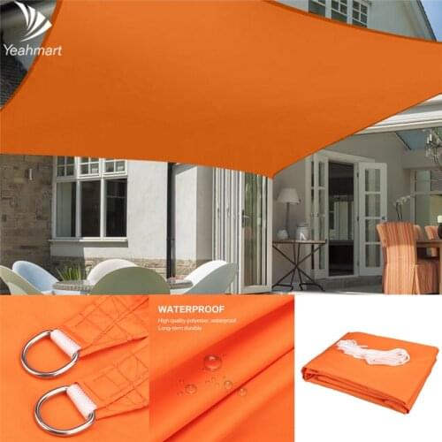 280GSM 98%UV Block Shade Sail 4x3M/3x2M Rectangle Waterproof Awning Tents For Outdoor Garden Terrace Swimming