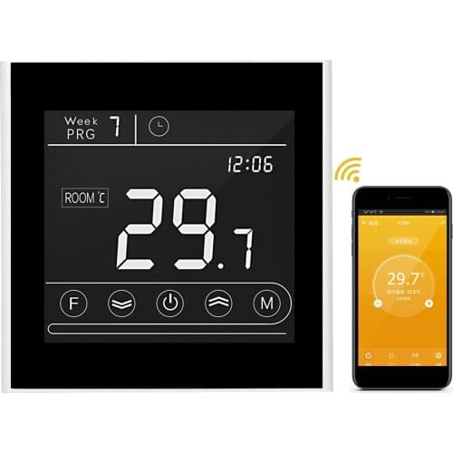 Smart Wifi Thermostat Programmable Electric Heating Thermostat Temperature Controller LED Display Touchscreen Remote Control
