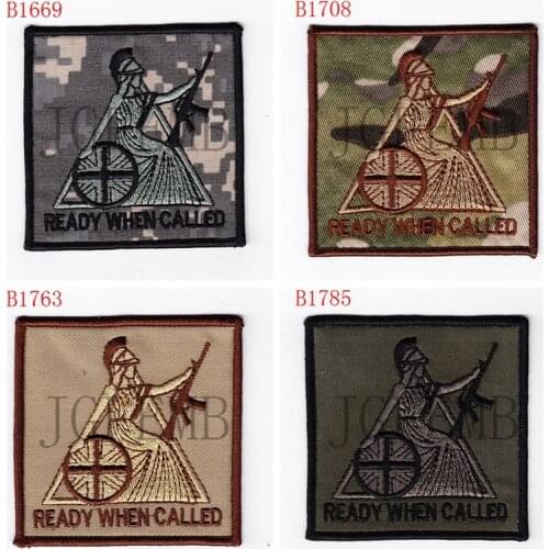 UK ready when called Morale tactics Military Embroidery patch