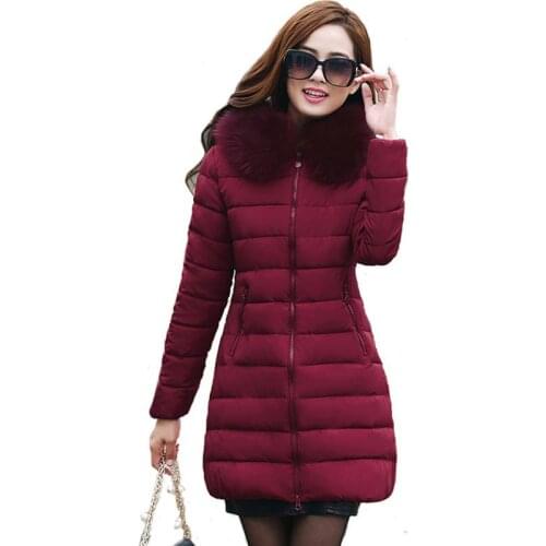 2018 Long Section Cotton Clothing Winter Coat Women Thick Fashion Hooded Down Jacket Women Slim Jacket Winter Jacket Women X3