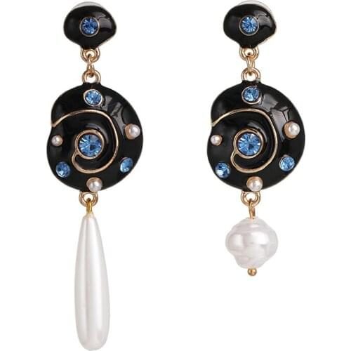 Wholesale JUJIA Hot Design Simulated Pearl Drop Earrings For Women Bohemian Dangle Earrings Jewelry Earrings Gifts Bijoux