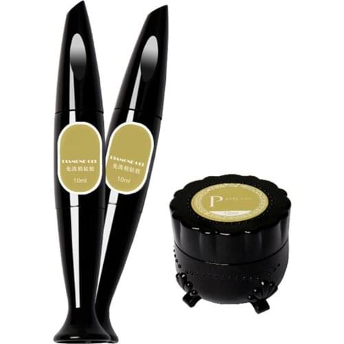 10ml Adhesive Glue Nail Art Gel For Rhinestones Decorations No Wipe Jewelry Strong Gel Top Coat DIY Manicure Accessories #E