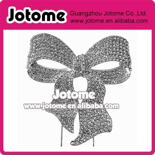 12CM Large Sparkle Rhinestone Bow Cake Topper for Sweet Sixteen /Wedding / Birthday Party Cake Accessories