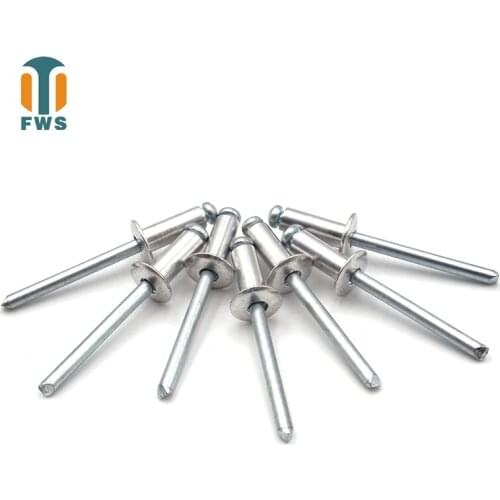 20PCS M4 6-18mm DIN EN ISO15978 GB/T12617.1 Aluminium Open End Countersunk Head Blind Rivet for Furniture Car Aircraft