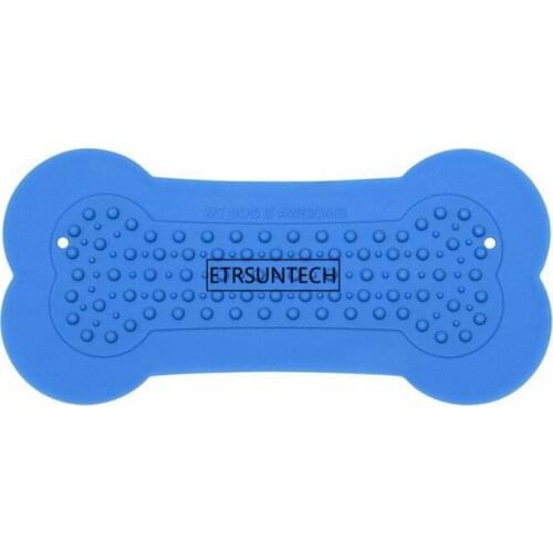 50pcs Dog Bathroom Bath Stick Bone Pet Food Dish Silicone Sucker Stick Glass Wall Slip Bath Transfer Stickers