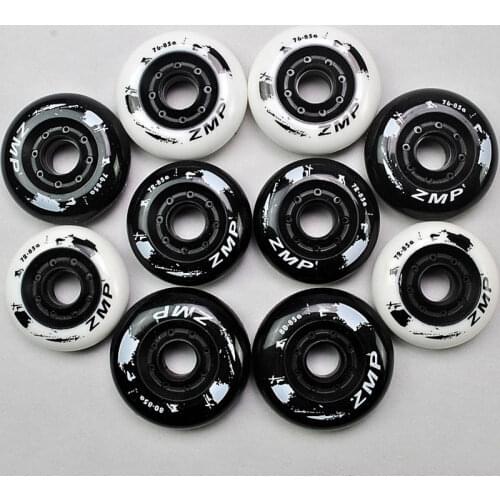 72/76/80 mm Roller Skate Wheels High-elastic abrasion With ABEC-9 Bearings 85A 8PCS