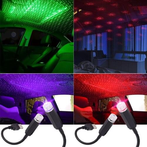 Car Atmosphere Star Sky Lamp USB Ambient Star Night Lights Car Interior Accessories