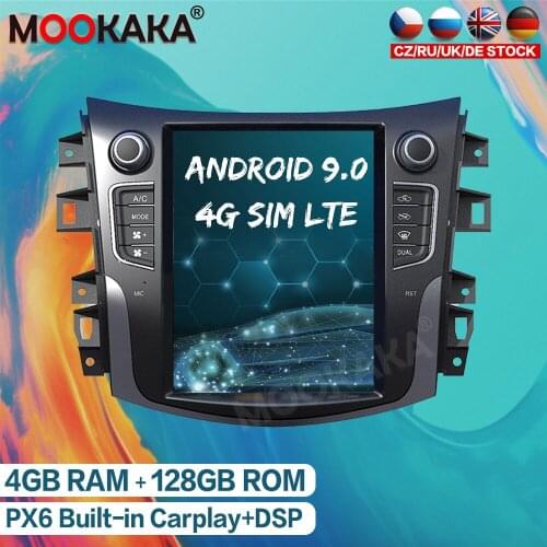 For NISSAN TERRA 2014 - 2019 Android 9.0 4GB+128GB Car Multimedia Player Tesla Style Radio GPS Navigation Auto Stereo Head Unit