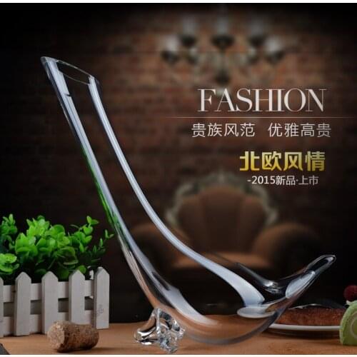 Handmade crystal glass red wine sobering penguin dewinking wine wine glass creative wine hangar set