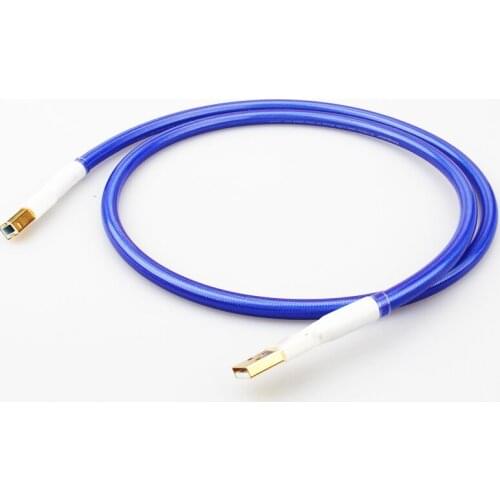 HIFI single crystal copper silver-plated USB cable Type A to Type B Hifi Data Cable