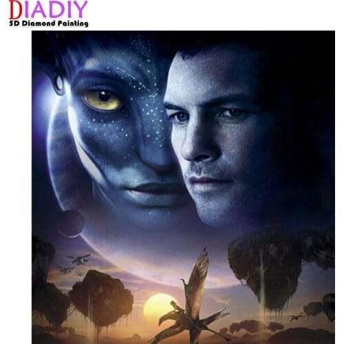 5D Diy "Movie "Avatar Pandora"" Pictures Diamond Painting Cross Stitch full Square Round Diamond Embroidery Mosaic Paint Decor
