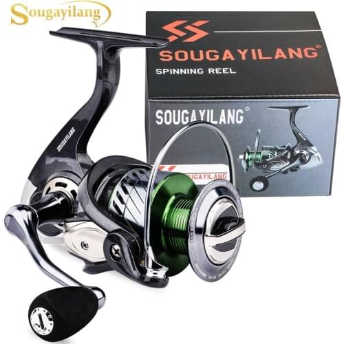 Sougayilang Fishing Reel Spinning 1000-5000Series Drag 10kg Metal Spool Spinning Reel Saltwater Reel for Carp Reel Fishing Pesca