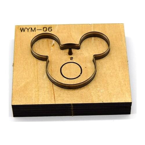 SMVAUON Cute Wooden Die Cutting Wallet Mould 2020 New Steel Die Leather DIY Pendant Suitable Die Cutting Machine