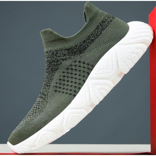 2021 New Mens Shoes Ultra Light Flying Woven Socks Shoes Mens High Quality Sports Shoes Running Shoes Zapatos De Hombre