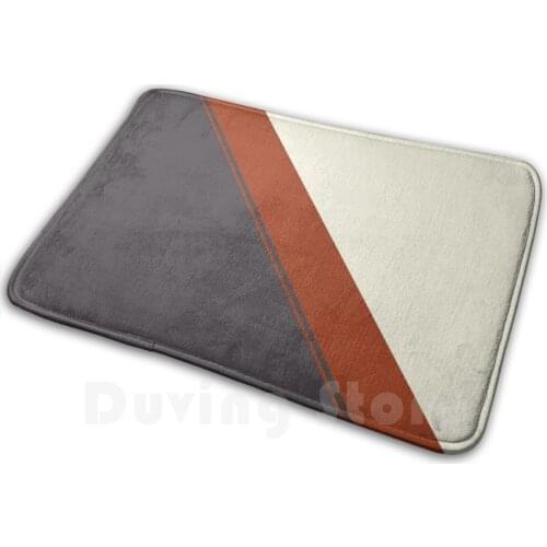 Modern Shapes Soft Non-Slip Mat Rug Carpet Cushion Ink Pen Graphic Design Original Acrylic Ink Vector Abstract Modern