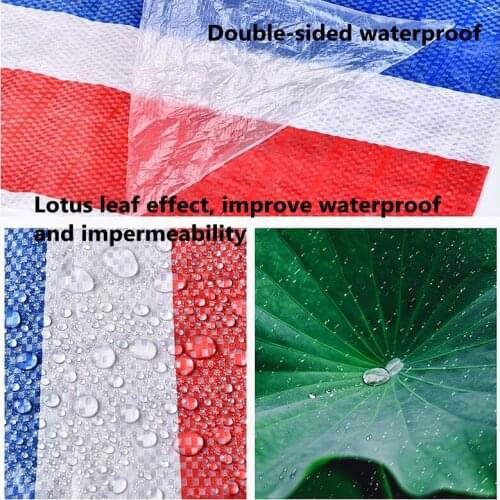 Three-Colors Rainproof Cloth Balcony Garden Plant Shed Tarpaulin Sun Shade Sail Dust Cover Ground Sheet Camping Waterproof Cloth