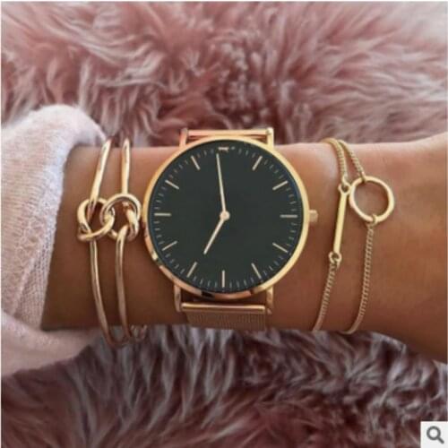 2018 new fashion jewelry double knot cuff bracelet set gift womens girl bracelet and bracelet wedding gift