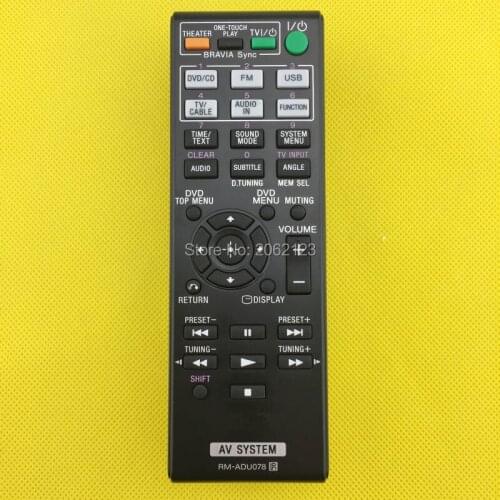 Remote Control RMADU078 for SONY AV System Power Amplifier DAV-TZ230 DAV-TZ510 DAV-TZ630 DAV-TZ710 HBD-TZ135 HBD-TZ530
