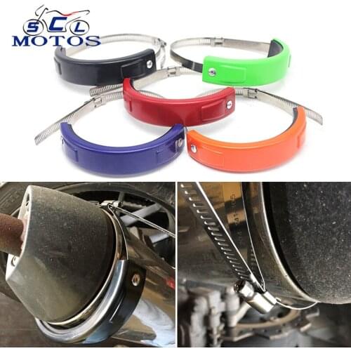 Sclmotos- 5 color Motorcycle Exhaust Cover Fit 100MM-140MM Oval Exhaust Protector Can Cover For YAMAHA XJR1200 XJR1300 YZF-600