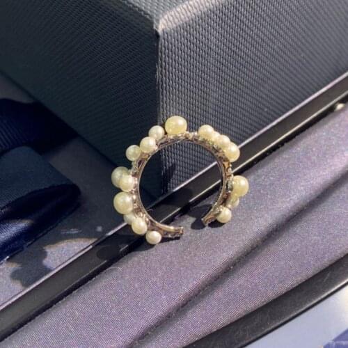 Brand 1:11pc Ear Cuff Silver Color White Pearl Ear Cuff Paved Cubic Zirconia Sliding Clip Earring Women Jewelry