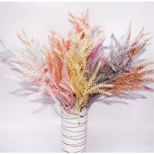 1pc 3 forks Astilbe Artificial Flowers Plastic Fake Flower Home Table Wedding Party Flower Arrangements Decoration