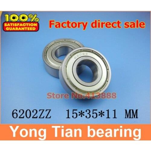 1pcs) Miniature deep groove ball bearing 6202ZZ 6202-2RS S6202ZZ S6202-2RS 15*35*11 mm