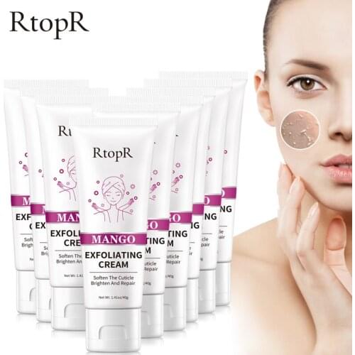10pcs RtopR Face Exfoliating Cream Whitening Moisturizer Repair Facial Scrub Cleaner Acne Blackhead Treatment Remove Face Cream