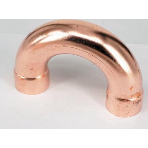 38x1.2x110mm 180 Degree Return Bend Copper End Feed Plumbing Pipe Fitting for gas water oil