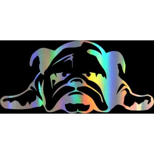 Car Sticker 3D ENGLISH BULLDOG TIRED PUPPY Sticker On Car Funny Vinyl Stickers Decals JDM Motorcycle Car Styling Accessories