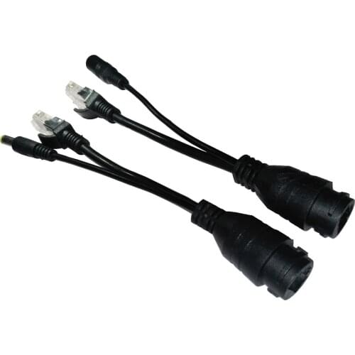 Diske Tape screened POE Cable, POE Adapter cable, POE Splitter Injector Power supply module 12-48V POwer over Ethernet