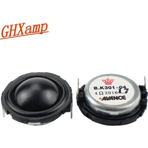 GHXAMP 1.5 inch 40MM Treble Speaker Tweeter Units Silk film fever speaker unit 4OHM 20W Tweeter with 74mm Panel 2PCS