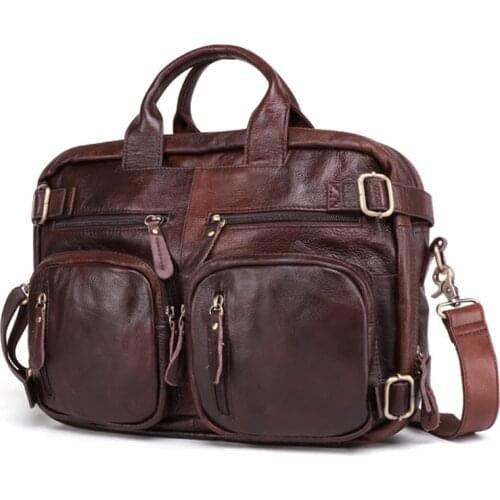 JOYIR Men Backpack Luggage Bag Genuine Leather Male Brefcase Business Travel Handbags Office Laptop Bags for Man A4 Document