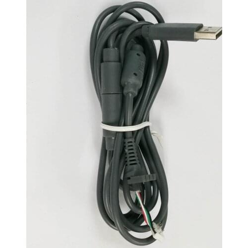 50 PCS Wired Handle Controller Interface Cable 2.8M 4Pin Connection Repair Line For XBOX 360 controller Black Gray USB Cord