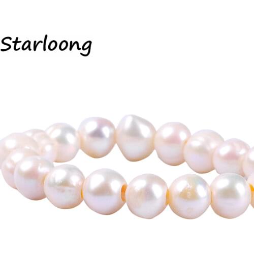 1pack/lot A quality hole 3mm 10-11mm round Thread punch natural fresh water pearl beads jewelry making for necklace bracelet