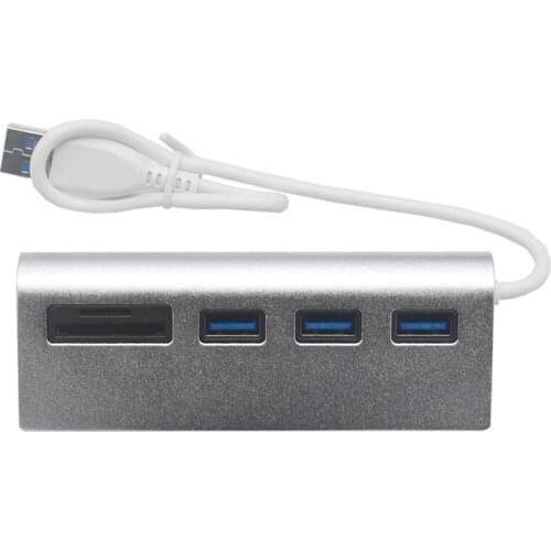 Mini 3 in 1 USB 2.0 Hub USB2.0 Splitter + Cardreader Card Reader for Sf Tf Micro Sd for Computer and Laptop, Micro Sd