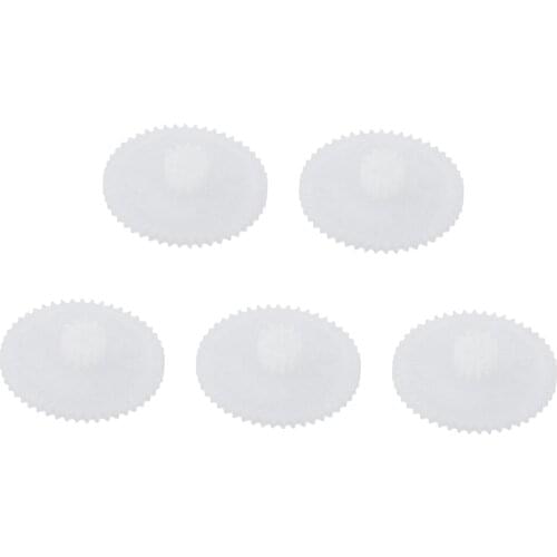 5pcs White Plastic Gears Module Accessories Set for E99 Drone DC Motor DIY Model Toys Replacement