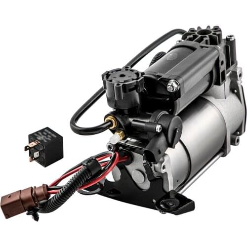 Air Compressor Pump + Relay For Audi A6 Allroad 4FH C6 2006-2011 3.0 TDI 171KW 1 Set