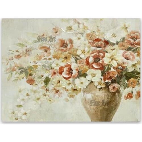 New Arrival Hand-painted High Quality Flower In Vase abstract Oil Painting on Canvas Large Canvas Painting Abstract Painting