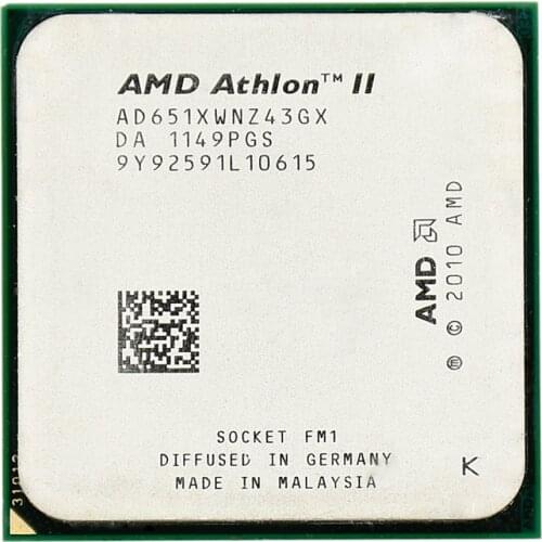 AMD Athlon II X4 651 4MB 32nm 100W .0GHz Quad-Core Socket FM1 CPU Processor